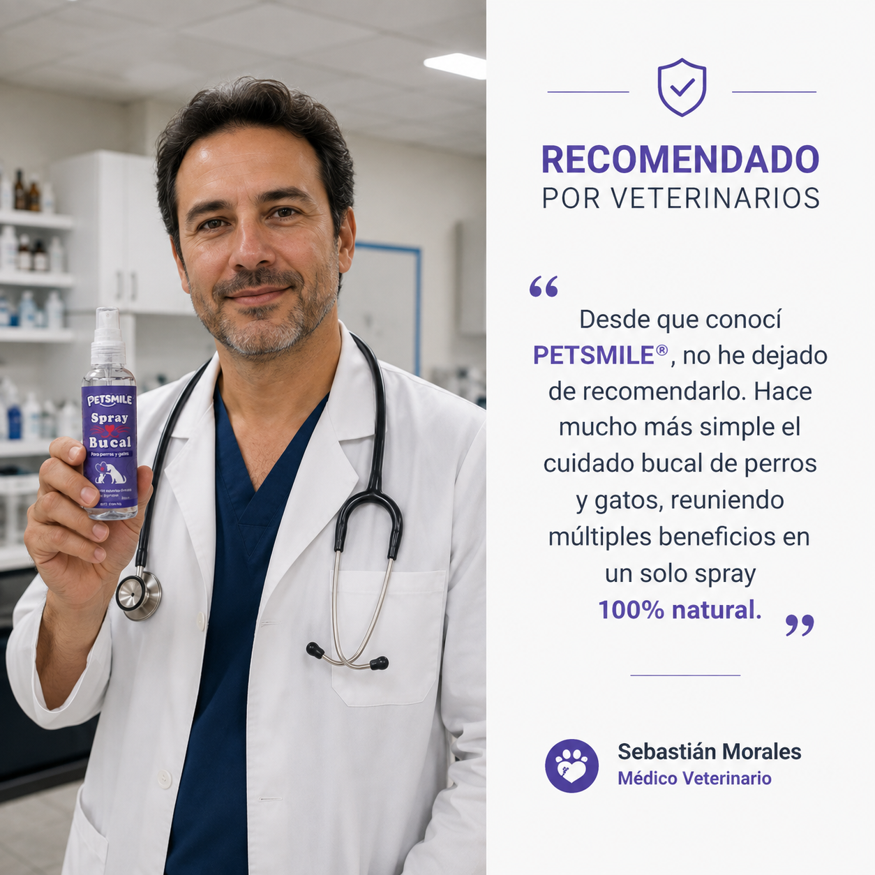 PETSMILE® SPRAY BUCAL – ELIMINA EL MAL ALIENTO DE TU MASCOTA SIN CEPILLADO