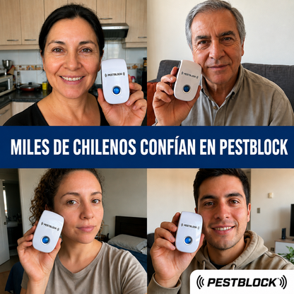 PESTBLOCK® AHUYENTADOR ULTRASÓNICO DE PLAGAS – PROTEGE TU HOGAR EN 1 SOLO PASO