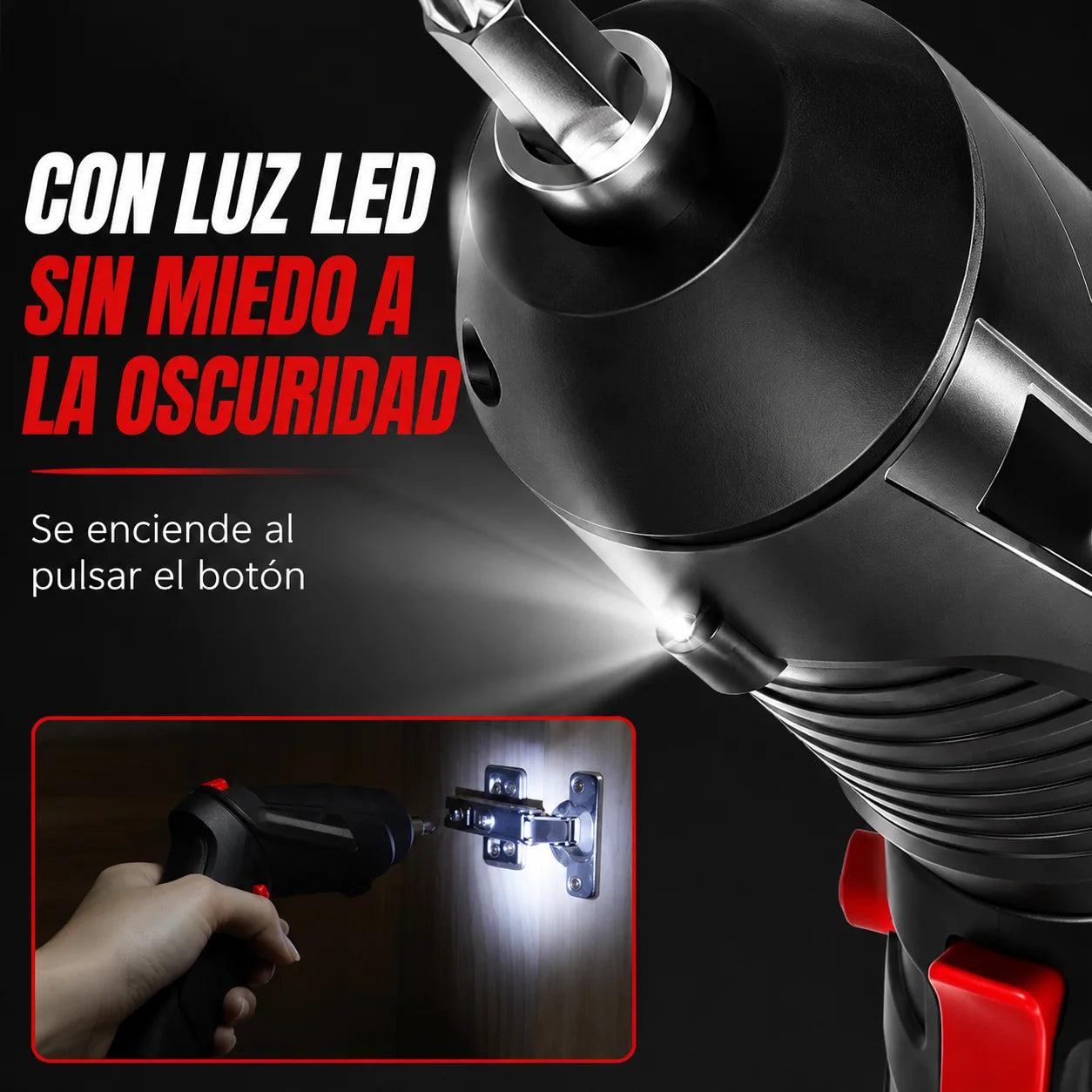 Taladro Destornillador Portátil Alemán + Kit 47 piezas GRATIS